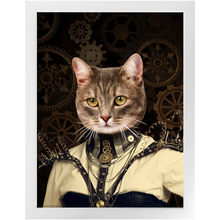 Load image into Gallery viewer, Springtrap - Steampunk, Victorian Era Inspired Custom Pet Portrait Framed Satin Paper Print