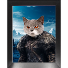 Load image into Gallery viewer, NIGHT'S BLOTCH 2 - Game of Thrones & House Of Dragons Inspired Custom Pet Portrait Framed Satin Paper Print