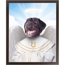 Load image into Gallery viewer, Harping On - Heavenly Angels Inspired Custom Pet Portrait Framed Satin Paper Print