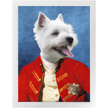 Load image into Gallery viewer, Commander In Mischief - Renaissance Inspired Custom Pet Portrait Framed Satin Paper Print