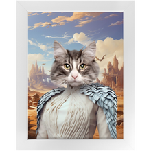 Load image into Gallery viewer, DESSERT CROSSING 2 - Game of Thrones & House Of Dragons Inspired Custom Pet Portrait Framed Satin Paper Print