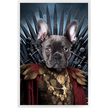 Load image into Gallery viewer, THE BONEROOM 3 - Game of Thrones & House Of Dragons Inspired Custom Pet Portrait Framed Satin Paper Print