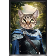 Load image into Gallery viewer, AN ENCHANTED FURREST - Lord of the Rings Inspired Custom Pet Portrait Framed Satin Paper Print