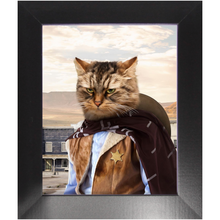 Load image into Gallery viewer, High Loon - Cowboys, Sheriff & Wild West Inspired Custom Pet Portrait Framed Satin Paper Print