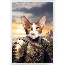 Load image into Gallery viewer, BESTEROS 1 - Game of Thrones & House Of Dragons Inspired Custom Pet Portrait Framed Satin Paper Print