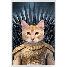 Load image into Gallery viewer, THE BONEROOM 1 - Game of Thrones & House Of Dragons Inspired Custom Pet Portrait Framed Satin Paper Print