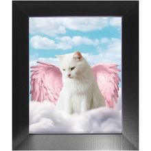 Load image into Gallery viewer, Pink Angel - Heavenly Angels Inspired Custom Pet Portrait Framed Satin Paper Print
