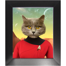 Load image into Gallery viewer, Oh Hooray - Star Trek Inspired Custom Pet Portrait Framed Satin Paper Print