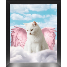 Load image into Gallery viewer, Pink Angel - Heavenly Angels Inspired Custom Pet Portrait Framed Satin Paper Print
