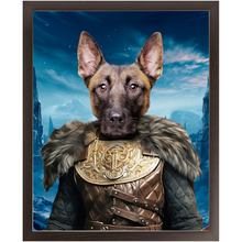 Load image into Gallery viewer, NIGHT'S BLOTCH 3 - Game of Thrones & House Of Dragons Inspired Custom Pet Portrait Framed Satin Paper Print
