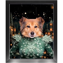 Load image into Gallery viewer, CHRISTMAS CRACKER 14 - Christmas Inspired Custom Pet Portrait Framed Satin Paper Print