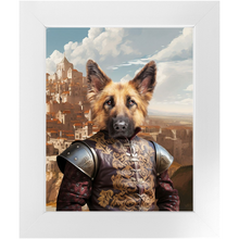 Load image into Gallery viewer, BESTEROS 2 - Game of Thrones & House Of Dragons Inspired Custom Pet Portrait Framed Satin Paper Print