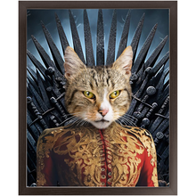 Load image into Gallery viewer, THE BONEROOM 6 - Game of Thrones & House Of Dragons Inspired Custom Pet Portrait Framed Satin Paper Print