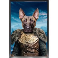 Load image into Gallery viewer, NIGHT'S BLOTCH 3 - Game of Thrones & House Of Dragons Inspired Custom Pet Portrait Framed Satin Paper Print