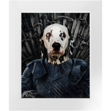 Load image into Gallery viewer, Knight Teenite - Game Of Thrones Inspired Custom Pet Portrait Framed Satin Paper Print
