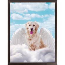 Load image into Gallery viewer, White Angel 2 - Heavenly Angels Inspired Custom Pet Portrait Framed Satin Paper Print