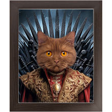 Load image into Gallery viewer, THE BONEROOM 4 - Game of Thrones & House Of Dragons Inspired Custom Pet Portrait Framed Satin Paper Print