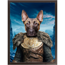 Load image into Gallery viewer, NIGHT'S BLOTCH 3 - Game of Thrones & House Of Dragons Inspired Custom Pet Portrait Framed Satin Paper Print