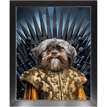 Load image into Gallery viewer, THE BONEROOM 2 - Game of Thrones & House Of Dragons Inspired Custom Pet Portrait Framed Satin Paper Print