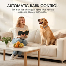 Load image into Gallery viewer, Dog Bark Collar for Large Medium Small Dogs, Effective No-Bark Collar, Smart Barking Collar, Rechargeable Bark Collar with 7-Level Sensitivity, 3 Beep & Vibration Modes, Waterproof, Orange