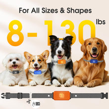 Load image into Gallery viewer, Dog Bark Collar for Large Medium Small Dogs, Effective No-Bark Collar, Smart Barking Collar, Rechargeable Bark Collar with 7-Level Sensitivity, 3 Beep & Vibration Modes, Waterproof, Orange