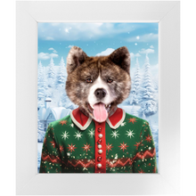 Load image into Gallery viewer, CHRISTMAS CRACKER 12 - Christmas Inspired Custom Pet Portrait Framed Satin Paper Print