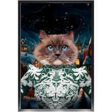 Load image into Gallery viewer, CHRISTMAS CRACKER 13 - Christmas Inspired Custom Pet Portrait Framed Satin Paper Print