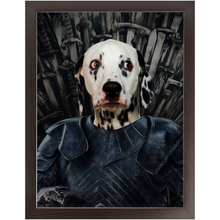 Load image into Gallery viewer, Knight Teenite - Game Of Thrones Inspired Custom Pet Portrait Framed Satin Paper Print