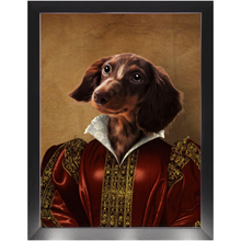 Load image into Gallery viewer, Queen Tisenshal - Royalty & Renaissance Inspired Custom Pet Portrait Framed Satin Paper Print