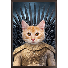 Load image into Gallery viewer, THE BONEROOM 1 - Game of Thrones & House Of Dragons Inspired Custom Pet Portrait Framed Satin Paper Print