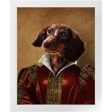 Load image into Gallery viewer, Queen Tisenshal - Royalty & Renaissance Inspired Custom Pet Portrait Framed Satin Paper Print