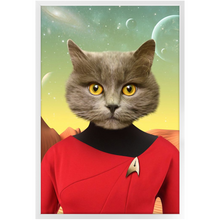 Load image into Gallery viewer, Oh Hooray - Star Trek Inspired Custom Pet Portrait Framed Satin Paper Print