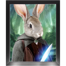 Load image into Gallery viewer, Shire Ground - Lord of The Rings Inspired Custom Pet Portrait Framed Satin Paper Print