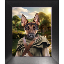 Load image into Gallery viewer, PAWS & PIPEWEED - Lord of the Rings Inspired Custom Pet Portrait Framed Satin Paper Print