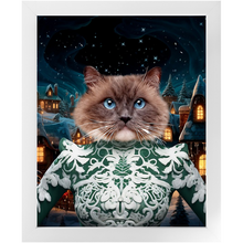 Load image into Gallery viewer, CHRISTMAS CRACKER 13 - Christmas Inspired Custom Pet Portrait Framed Satin Paper Print
