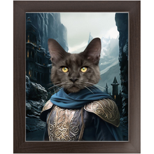 Load image into Gallery viewer, HELM'S BLEEP - Lord of the Rings Inspired Custom Pet Portrait Framed Satin Paper Print