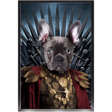 Load image into Gallery viewer, THE BONEROOM 3 - Game of Thrones & House Of Dragons Inspired Custom Pet Portrait Framed Satin Paper Print