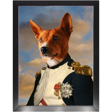 Load image into Gallery viewer, Napoleon Complex - Napoleon & Renaissance Inspired Custom Pet Portrait Framed Satin Paper Print
