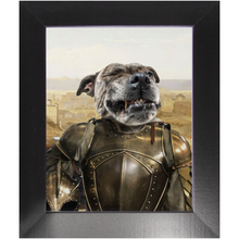Load image into Gallery viewer, General Mayhem - Renaissance Inspired Custom Pet Portrait Framed Satin Paper Print