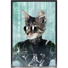 Load image into Gallery viewer, Holey Trinity - The Matrix Inspired Custom Pet Portrait Framed Satin Paper Print