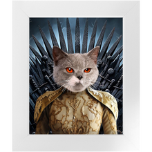 Load image into Gallery viewer, THE BONEROOM 7 - Game of Thrones & House Of Dragons Inspired Custom Pet Portrait Framed Satin Paper Print