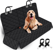 Load image into Gallery viewer, Dog Car Seat Cover, Back Seat Cover for Dogs Pet Car Seat Protector Waterproof Bench Car Seat Cover, Non-Slip Reat Seat Cover Fits Middle Armrest for Most Cars Trucks Suvs - Black