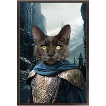 Load image into Gallery viewer, HELM'S BLEEP - Lord of the Rings Inspired Custom Pet Portrait Framed Satin Paper Print