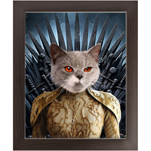 Load image into Gallery viewer, THE BONEROOM 7 - Game of Thrones & House Of Dragons Inspired Custom Pet Portrait Framed Satin Paper Print