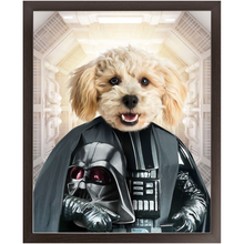 Load image into Gallery viewer, Bath Evader - Darth Vader & Star Wars Inspired Custom Pet Portrait Framed Satin Paper Print