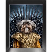 Load image into Gallery viewer, THE BONEROOM 2 - Game of Thrones & House Of Dragons Inspired Custom Pet Portrait Framed Satin Paper Print