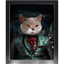 Load image into Gallery viewer, CHRISTMAS CRACKER 7 - Christmas Inspired Custom Pet Portrait Framed Satin Paper Print