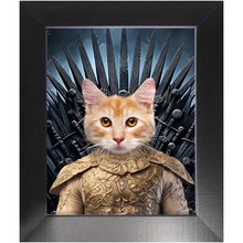 Load image into Gallery viewer, THE BONEROOM 1 - Game of Thrones & House Of Dragons Inspired Custom Pet Portrait Framed Satin Paper Print