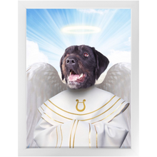 Load image into Gallery viewer, Harping On - Heavenly Angels Inspired Custom Pet Portrait Framed Satin Paper Print
