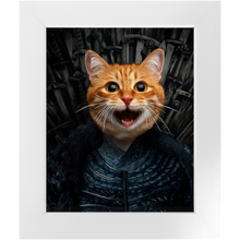 Load image into Gallery viewer, Winters Tail - Game of Thrones Inspired Custom Pet Portrait Framed Satin Paper Print
